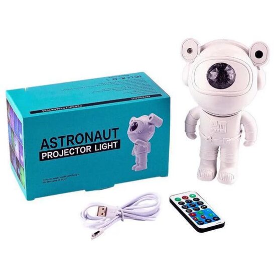 Lāzera nakts gaismas projektors zvaigžņotajām debesīm "Astronauts” XL-818, balts