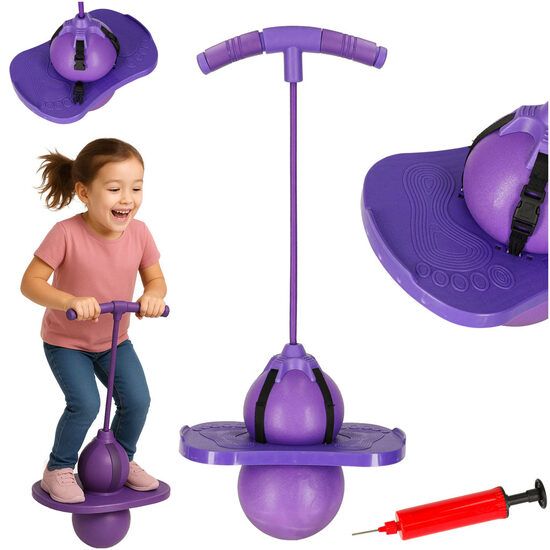 BĒRNU POGO LĪDZSVARA LĒKĀJAMAIS,VIOLETS