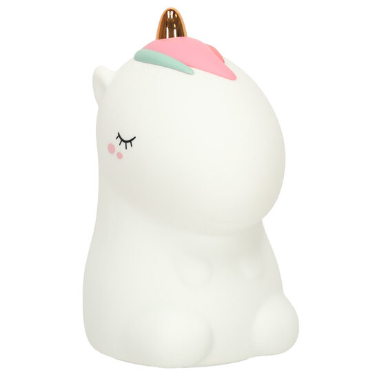 Bērnu naktslampiņa ar silikona pieskārienu, mīksta LED gaisma, balta, RGB, vienradzis