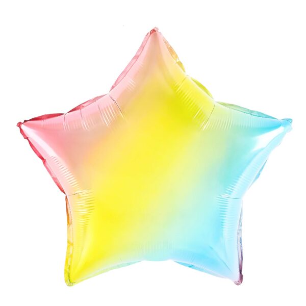 Folija balons-krāsaina zvaigzne