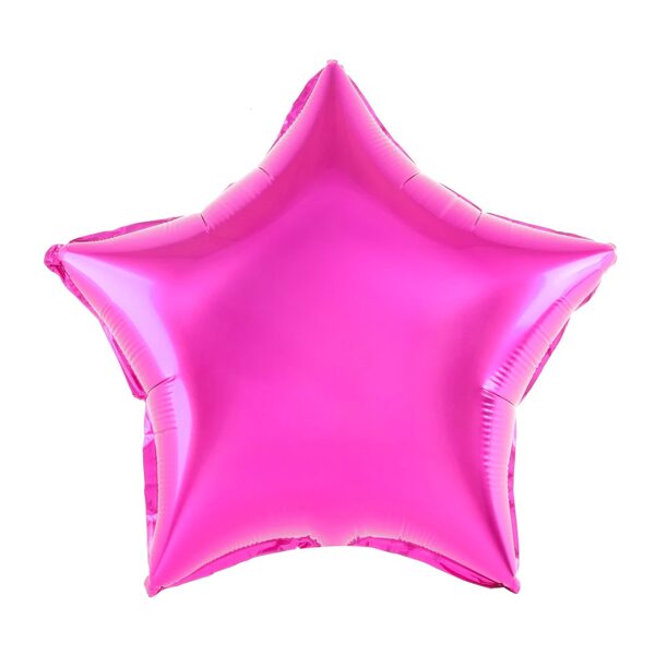 Folija balons-koši rozā zvaigzne