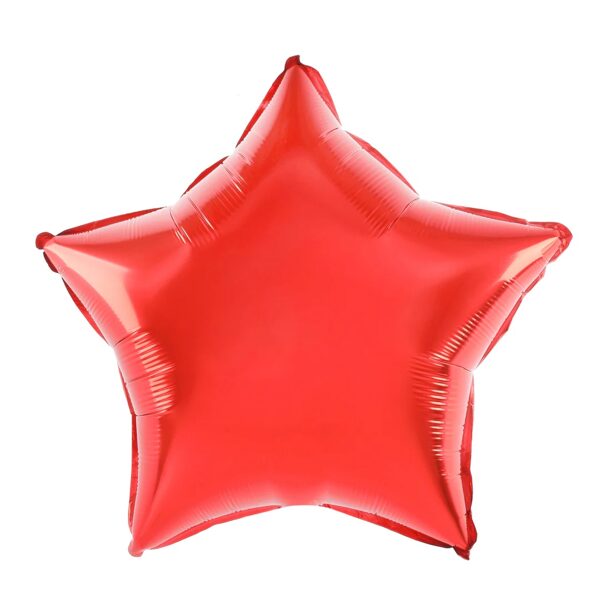 Folija balons-sarkana zvaigzne