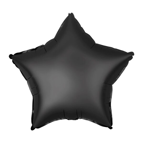 Folija balons- matēta melna zvaigzne