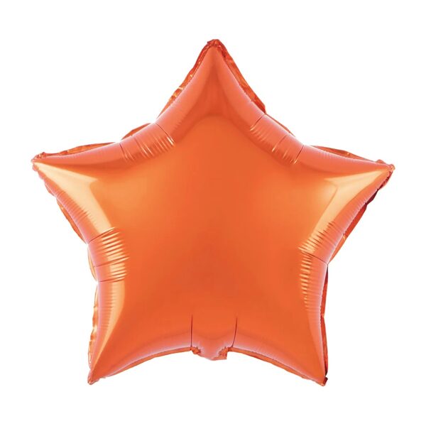 Folija balons-orandža zvaigzne
