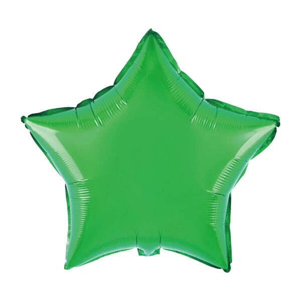 Folija balons-zaļa zvaigzne