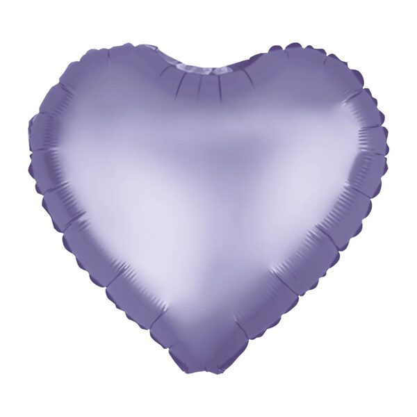 Folija balons-matēta violeta sirsniņa